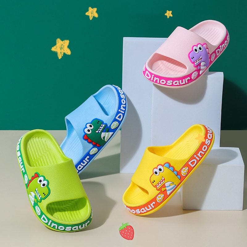 Chinelo Infantil Antiderrapante Dino Crocks