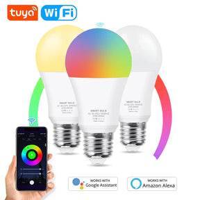 Lâmpada LED inteligente com Wi-Fi RGB